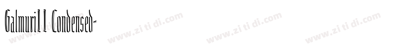Galmuri11 Condensed字体转换